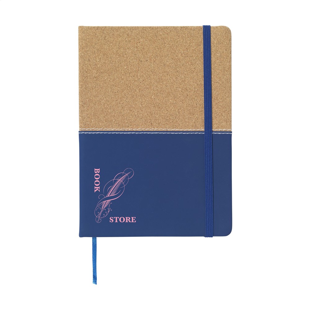 Journal Cork Notebook Notizbuch - blau