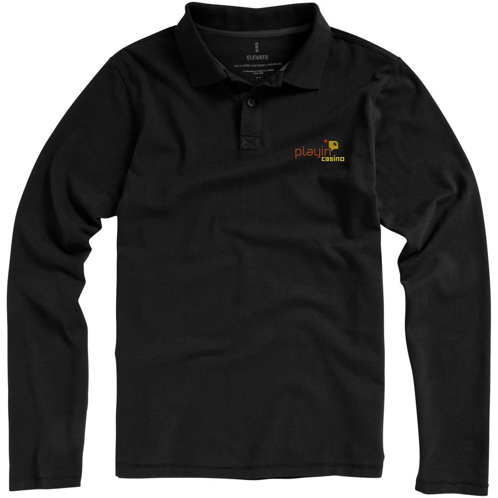 Calgary 180 g/m² Langarm Poloshirt für Herren
