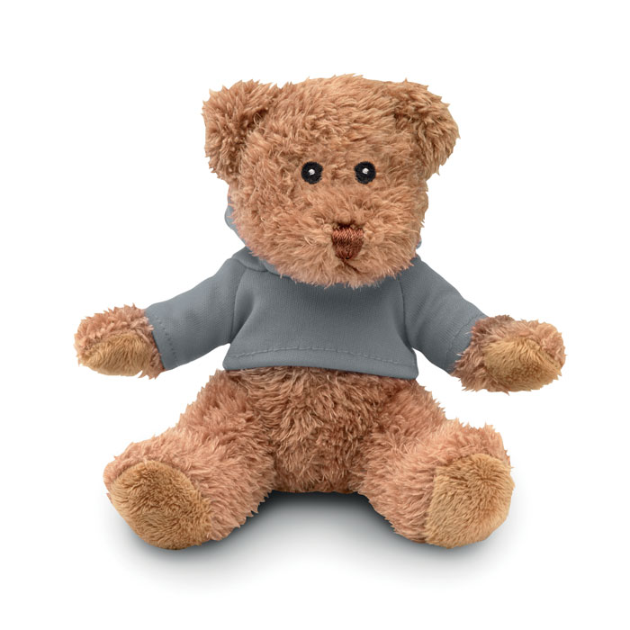 JOHNNY T - Teddybär mit T-Shirt - grau