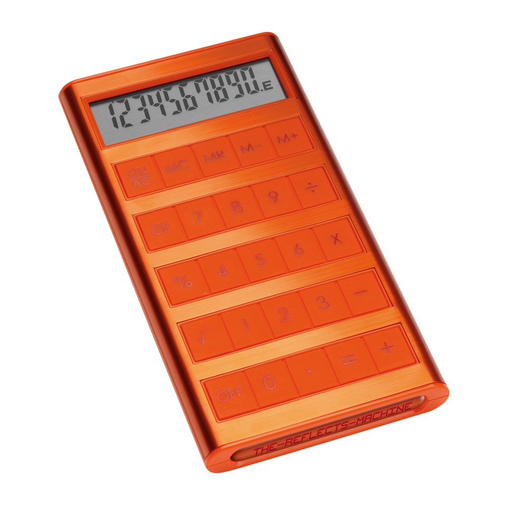 Calculatrice solaire REEVES-MACHINE - orange / orange