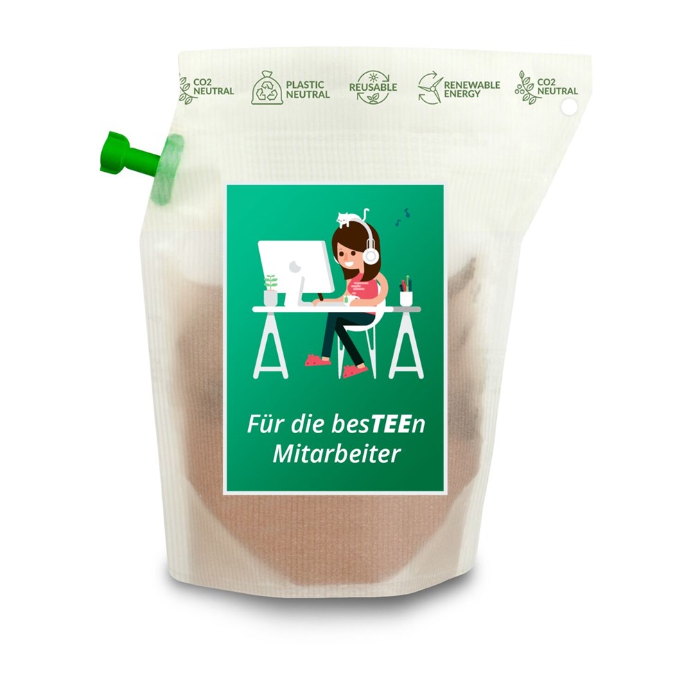 Tee-Brühbeutel, Für die besTEEn Mitarbeiter, Tasty Berry, wiederverwendbar