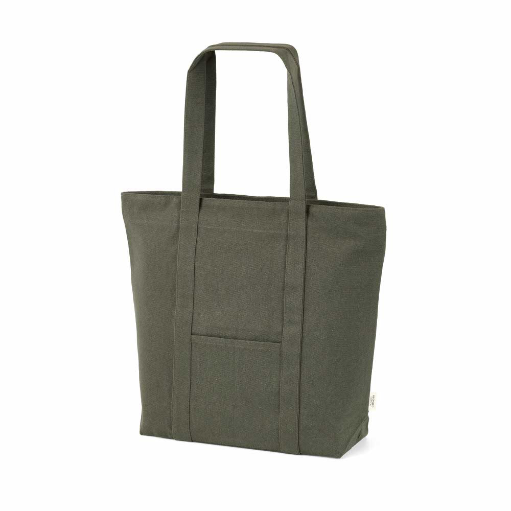 Illimani Einkaufstasche aus recy. Baumwolle, 360g/m², 65cm Henkel - Marineblau - Armeegrün