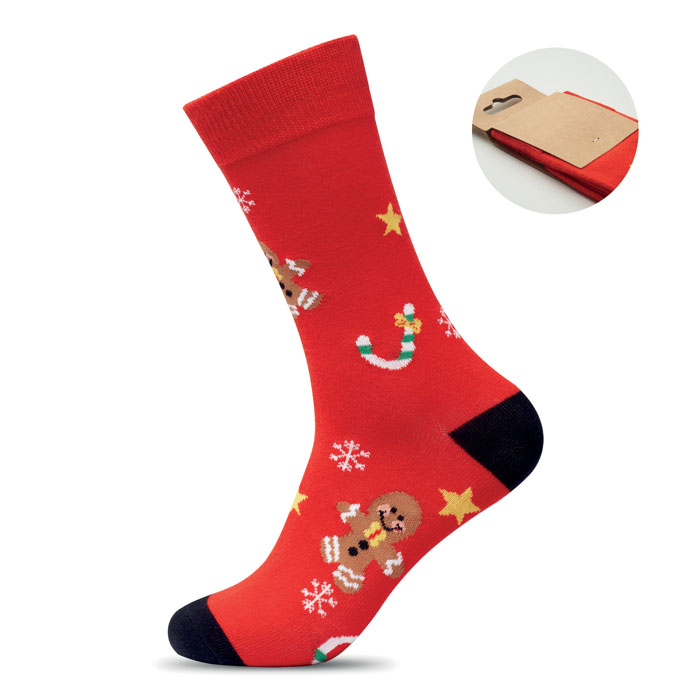 SOC LARGE - Weihnachtssocken L - Rot