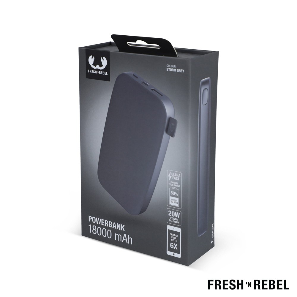 2PB18100 | Fresh 'n Rebel Powerbank 18000mAh USB-C Fast Charging 20W