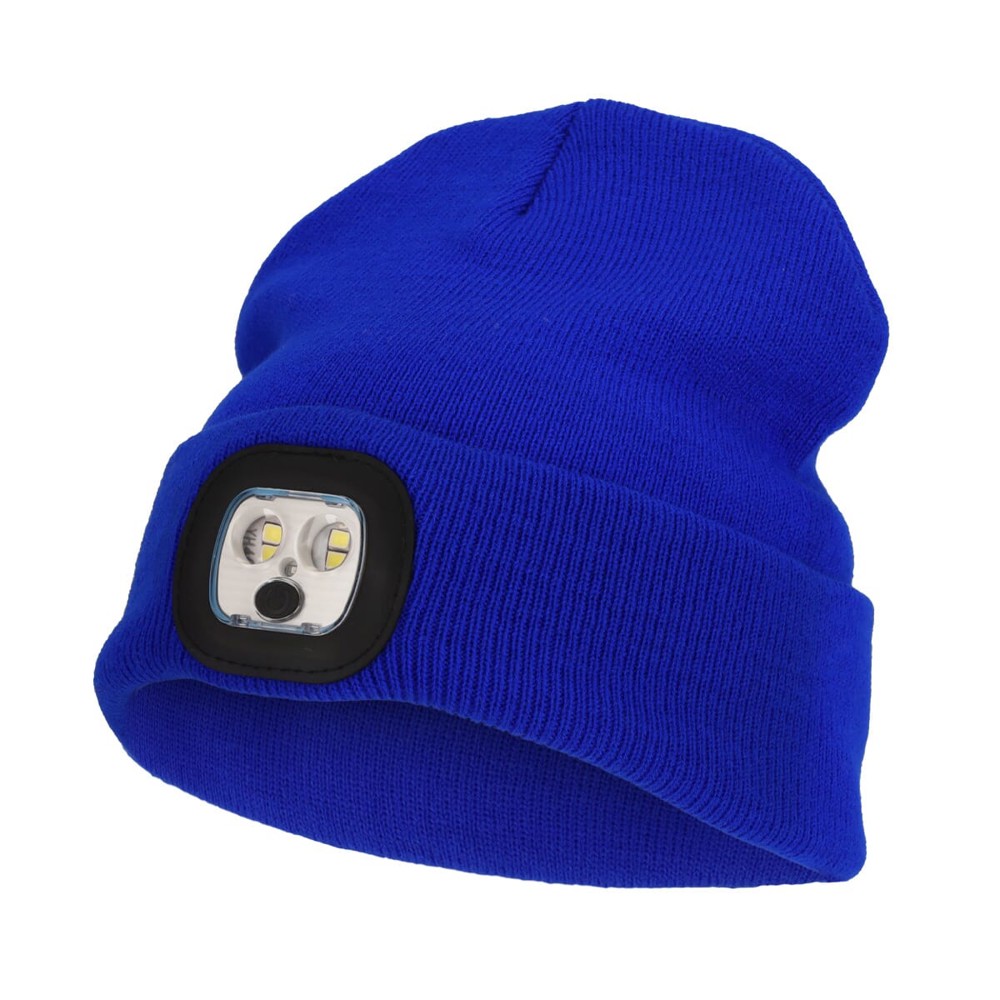 Nilton's Strickmütze mit LED - Kobaltblau (PMS 286c) / Koningsblau