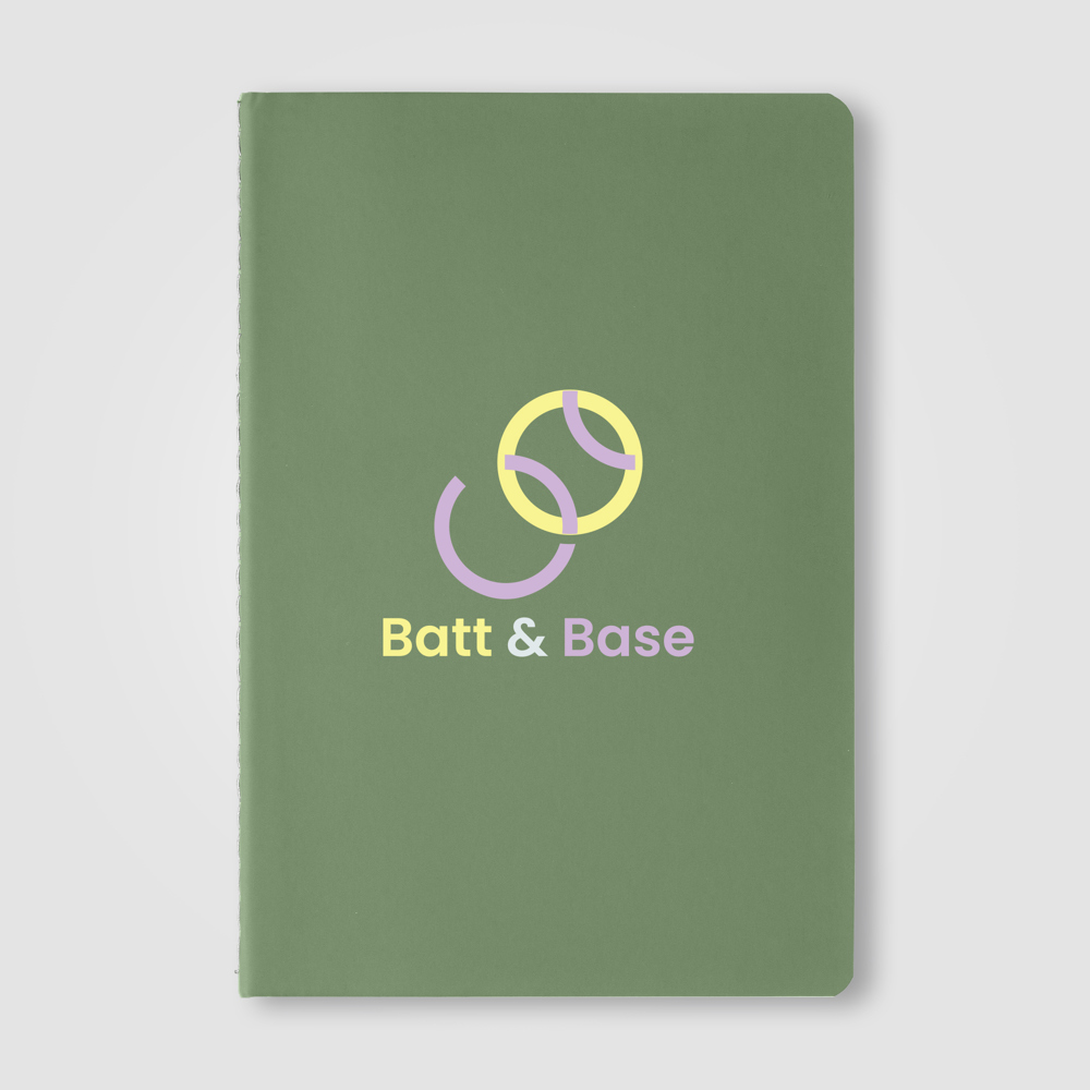 Eilo Notizbuch mit Kontrastnähten aus recyceltem Material – A5