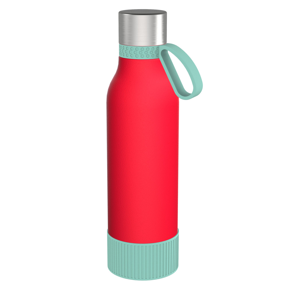 Trinkflasche RETUMBLER-myTOULON II 820 - hellblau, rot