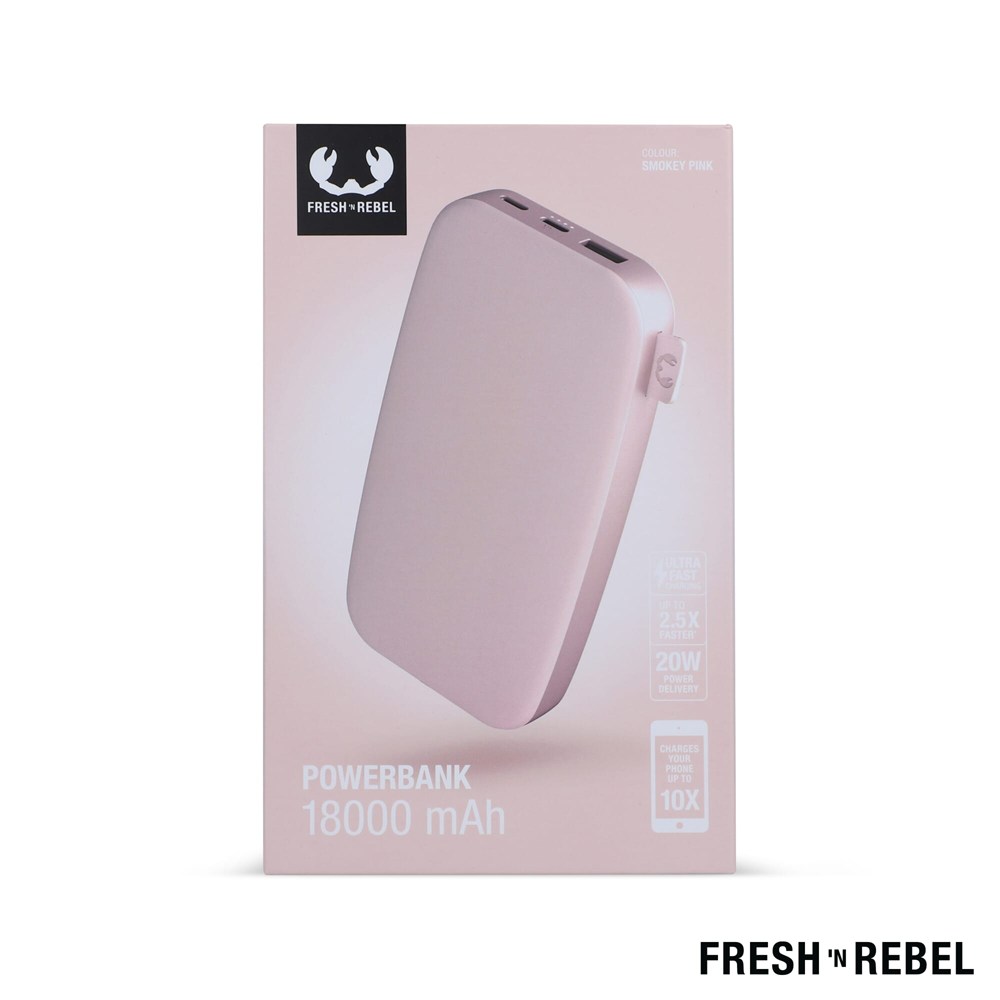 2PB18100 | Fresh 'n Rebel Powerbank 18000mAh USB-C Fast Charging 20W