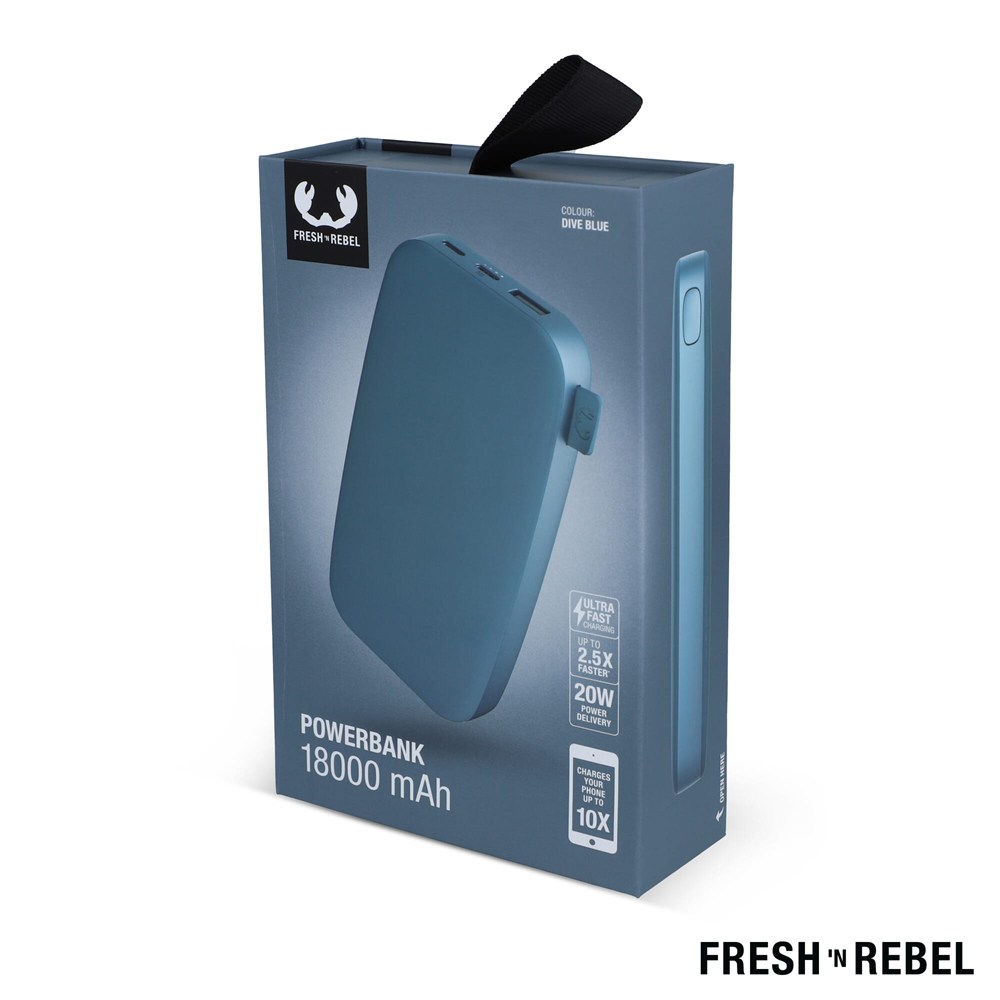 2PB18100 | Fresh 'n Rebel Powerbank 18000mAh USB-C Fast Charging 20W