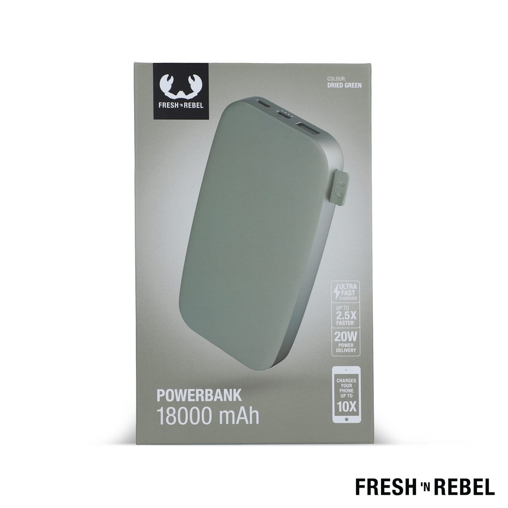 2PB18100 | Fresh 'n Rebel Powerbank 18000mAh USB-C Fast Charging 20W