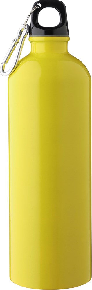 Recycelte einwandige Edelstahlflasche (750 ml) Emeric - gelb