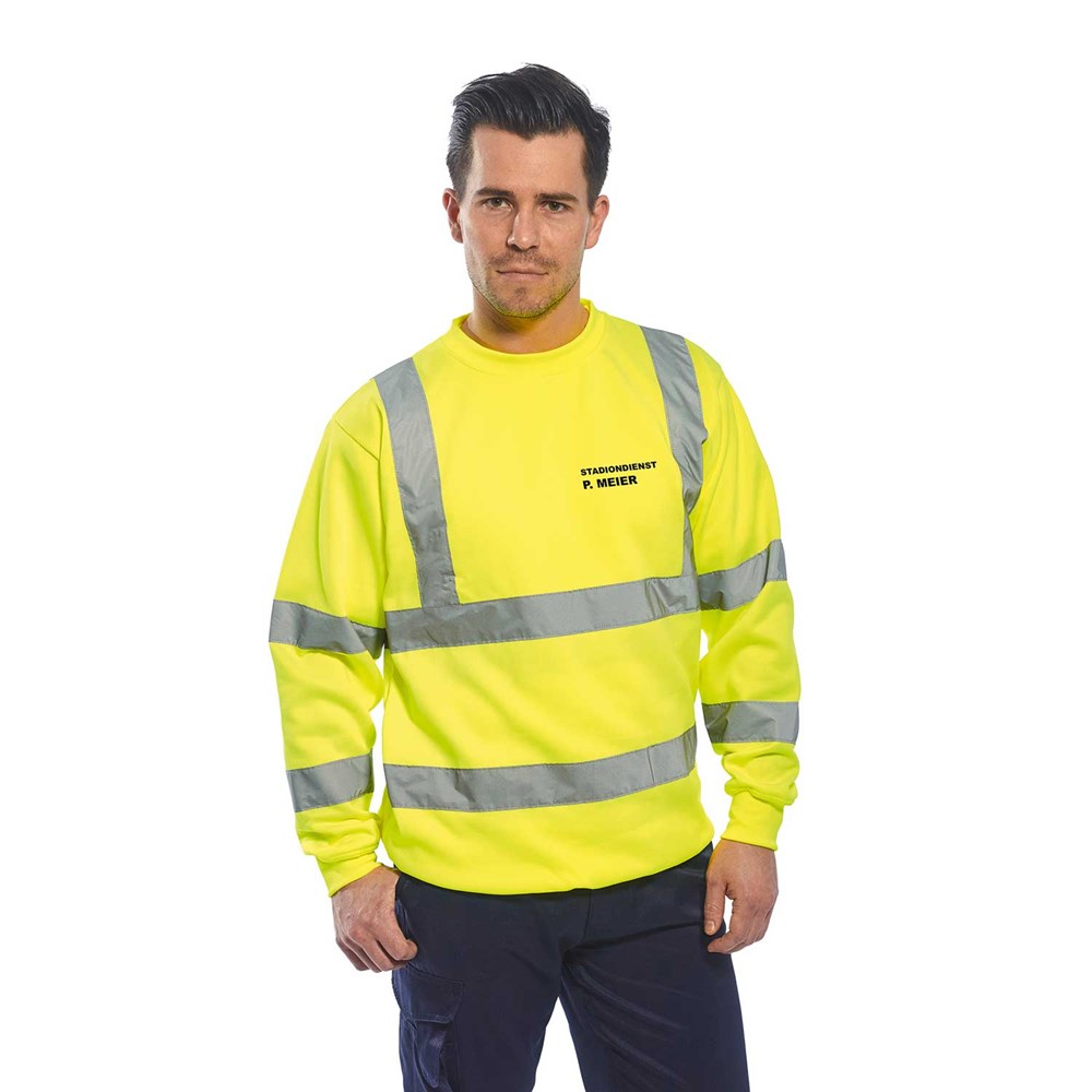Warnschutz-Sweatshirt, SAFE TOUCH Warnschutz-Sweatshirt, SAFE TOUCH