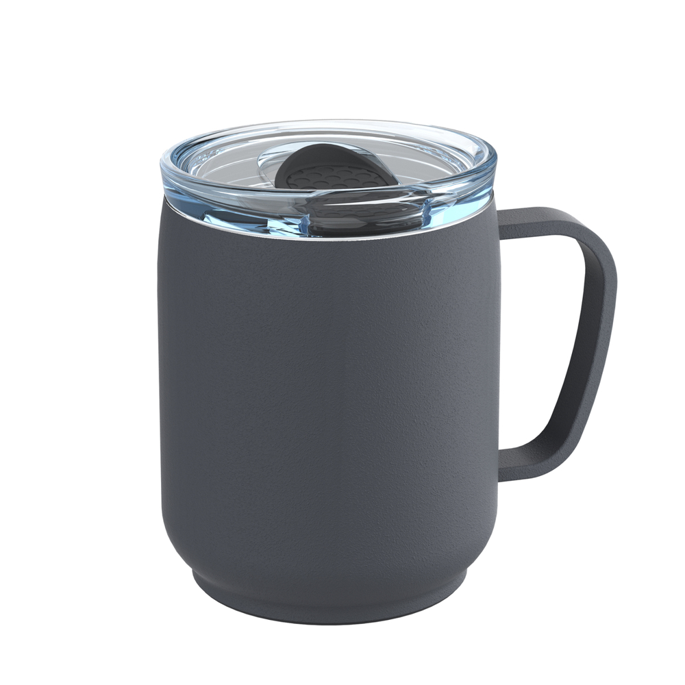 Thermobecher RETUMBLER-myNIZZA CERAMIC - dunkelgrau, transparent