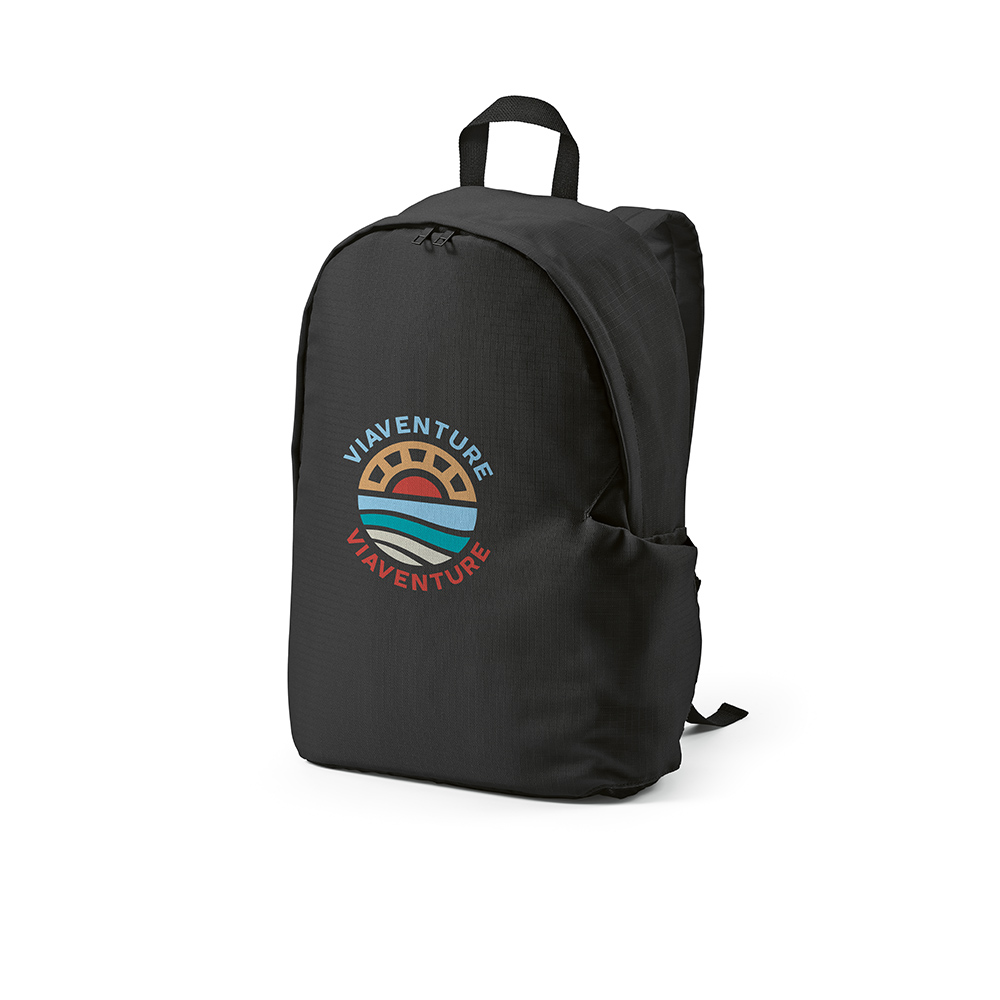 Sac à dos Tallinn 23L rPET ripstop. Poche ordinateur 17" - Noir