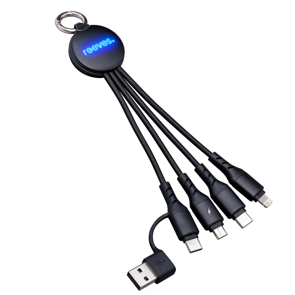 6-in-1 Ladekabel mit Beleuchtung REEVES-PUHALANI II