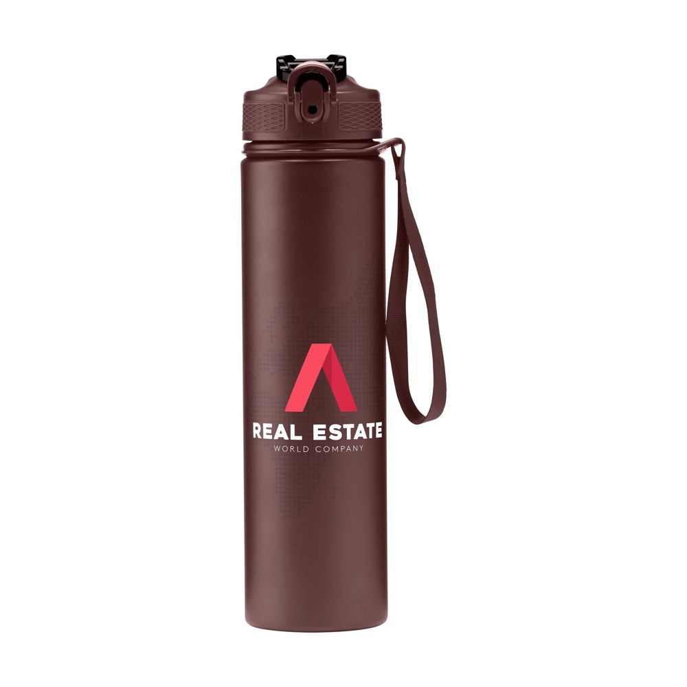 AquaSteel RCS Recycled Water Bottle 750 ml Trinkflasche - bordeauxrot (± PMS 4103C)