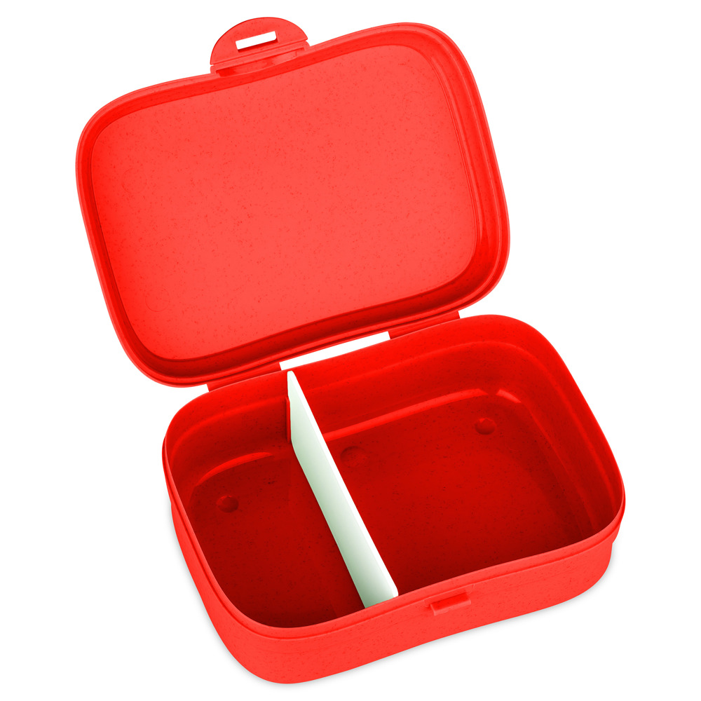 KOZIOL ARENA Lunchbox mit Trennsteg - nature red