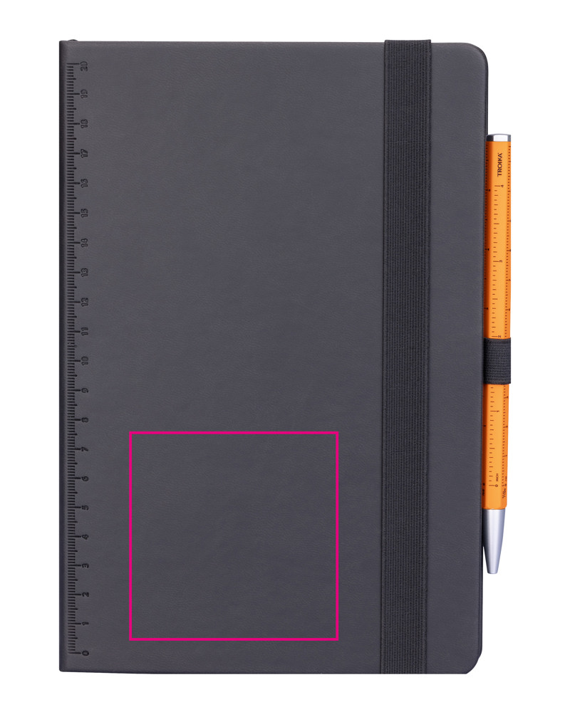 TROIKA Notizblock BLACK SLIMPAD A5