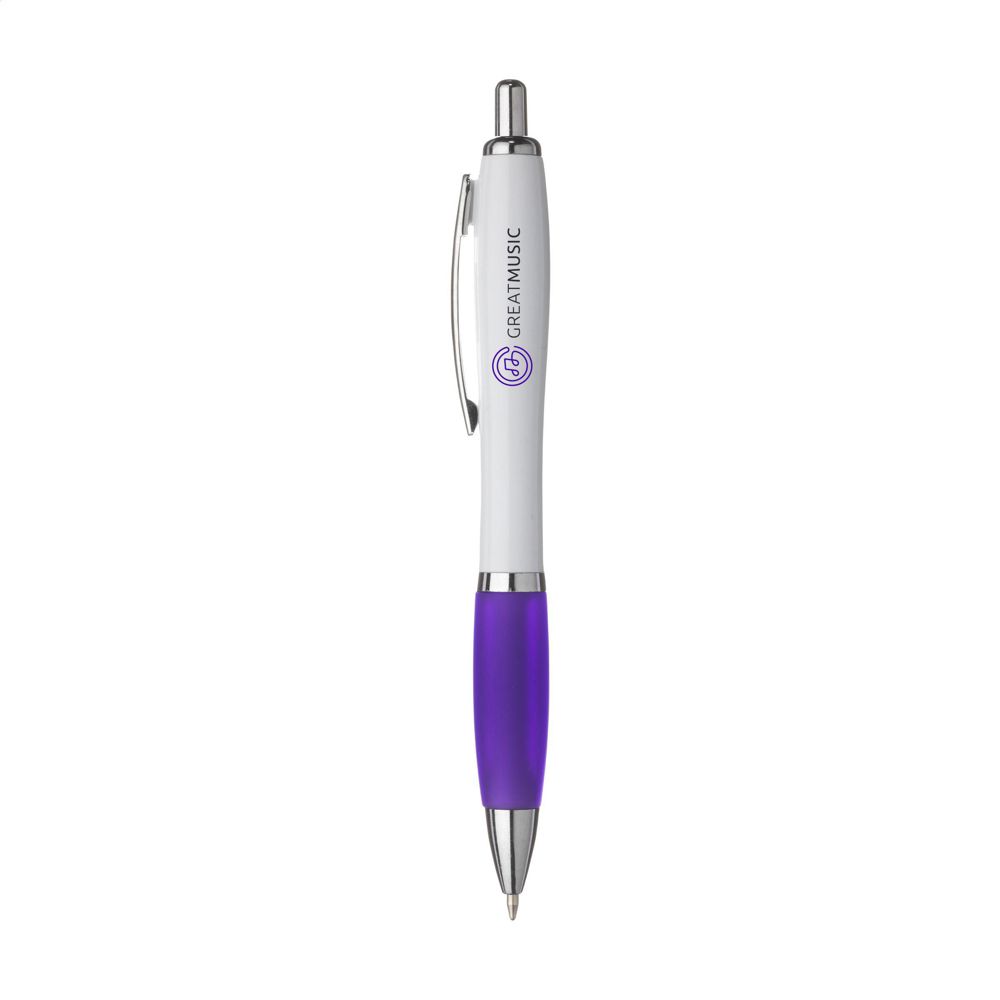 Athos White stylo - pourpre (± PMS 268)