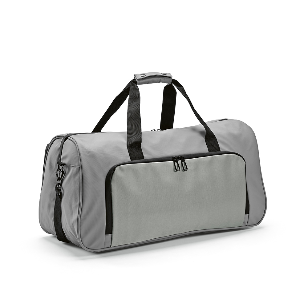 Sac sport Istanbul 33L en rPET, fermetures Zip étanches - Gris