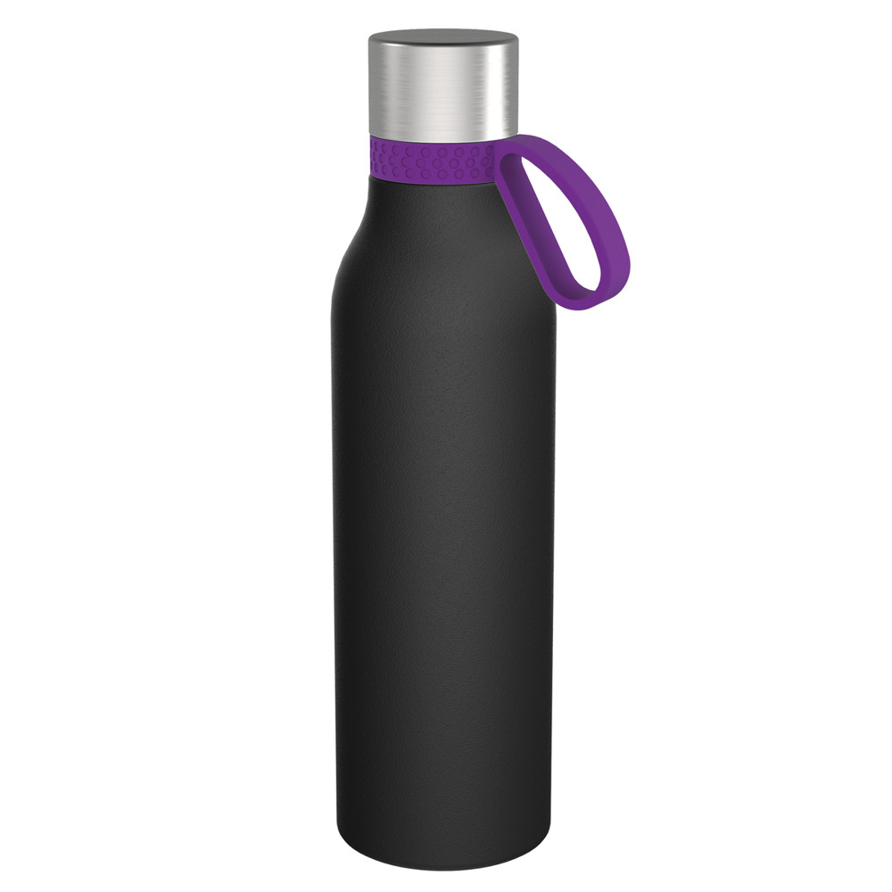 Trinkflasche RETUMBLER-myTOULON II 820 - lila, schwarz
