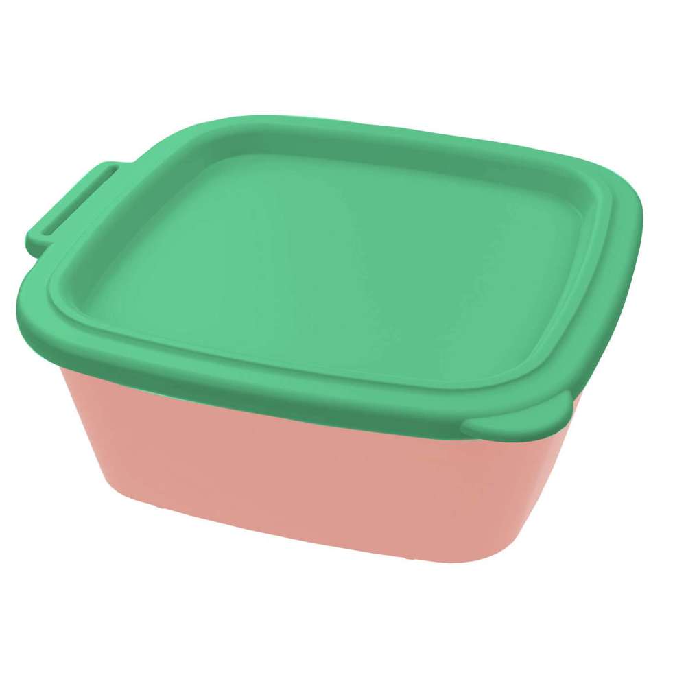 KOZIOL NORA BOX 750ml Schale 750ml mit Deckel - sweet pink/mid green