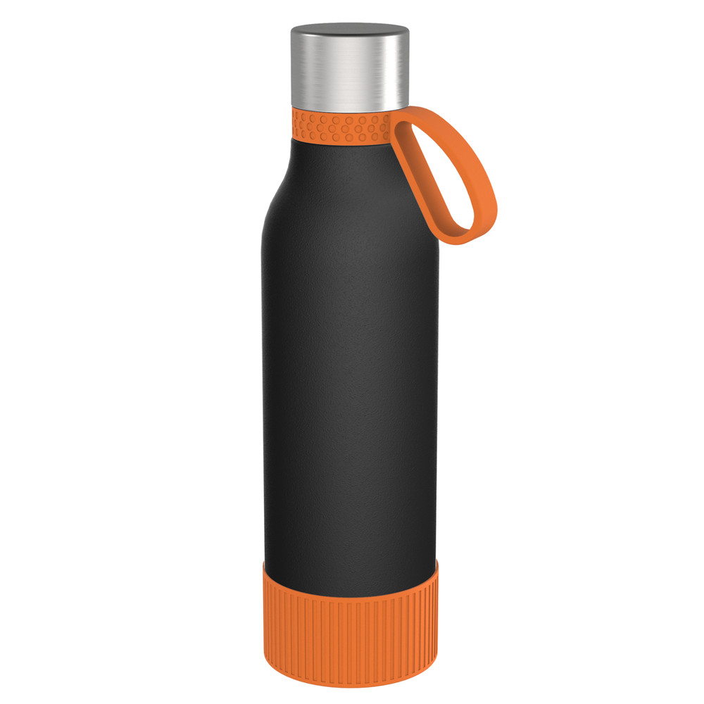 Trinkflasche RETUMBLER-myTOULON II 820 - orange, schwarz