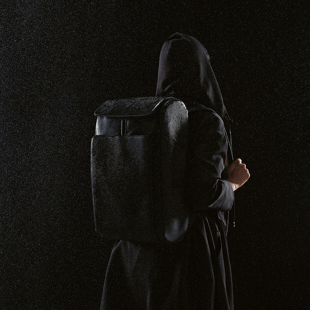 Sac à dos Lisbon 20L rPU Poche ordinateur 15,6" - Camel - Noir