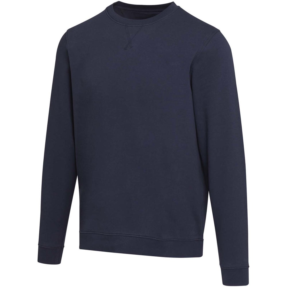Jasper 280 g/m² Pullover mit Rundhalsausschnitt aus recycelter Bio Baumwolle (OCS), unisex - navy