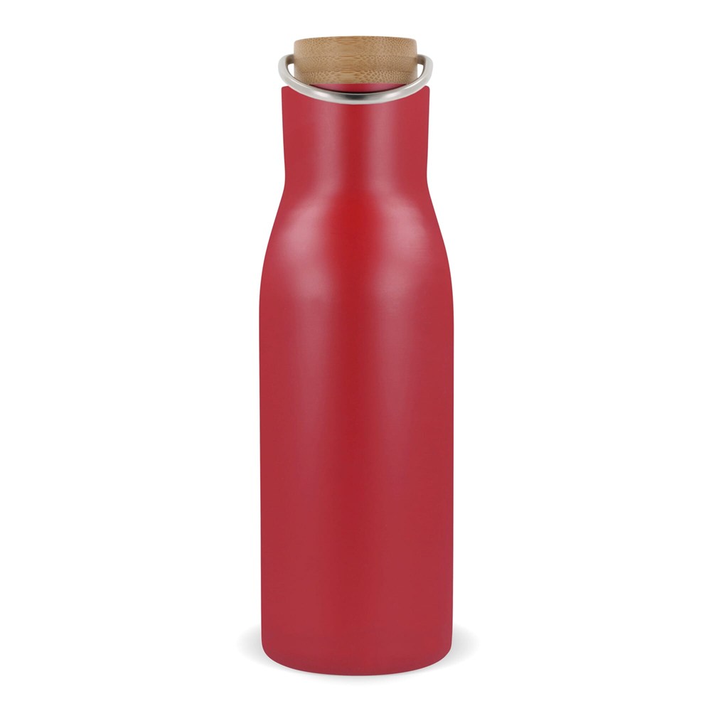 Isolier-Flasche mit Bambusdeckel, 500ml