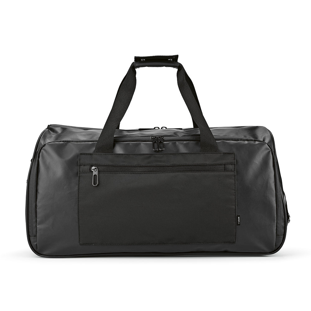 Sac sport Istanbul 33L en rPET, fermetures Zip étanches - Noir
