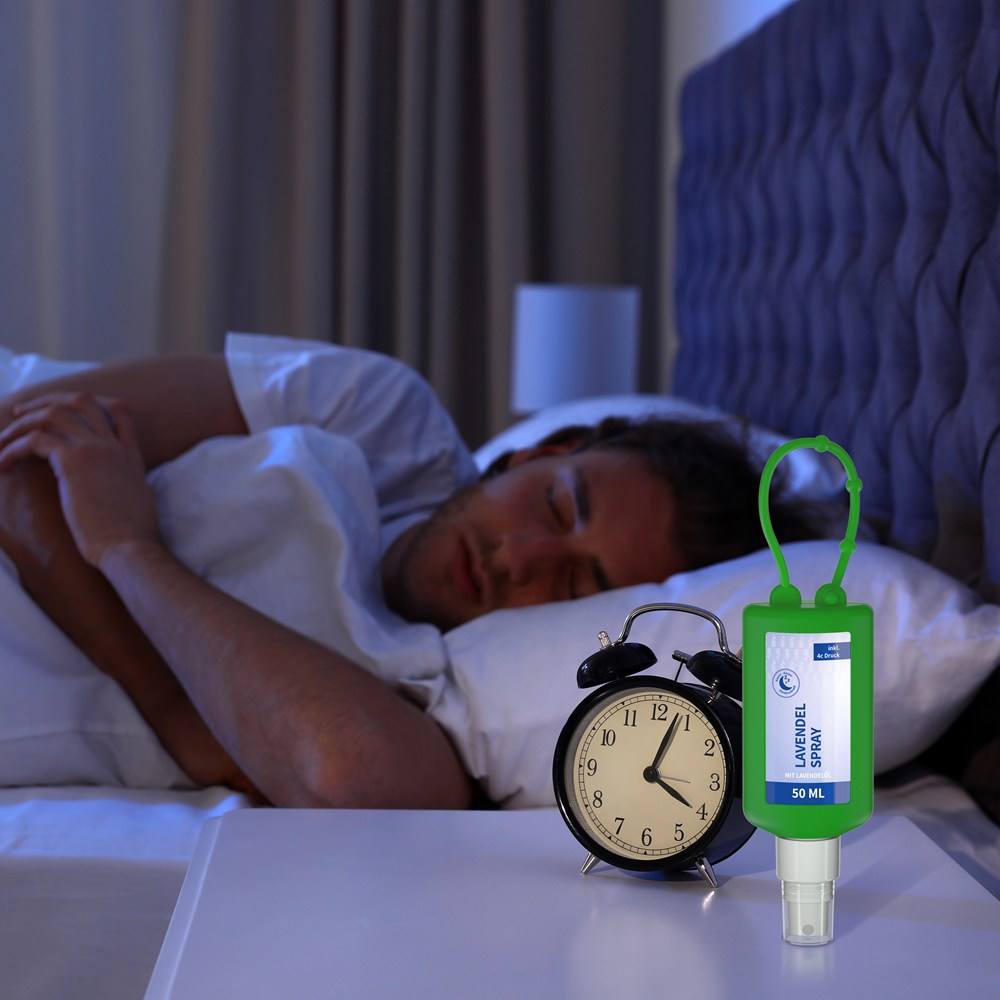 Lavendel-Spray, 50 ml Bumper grün, Body Label (R-PET)