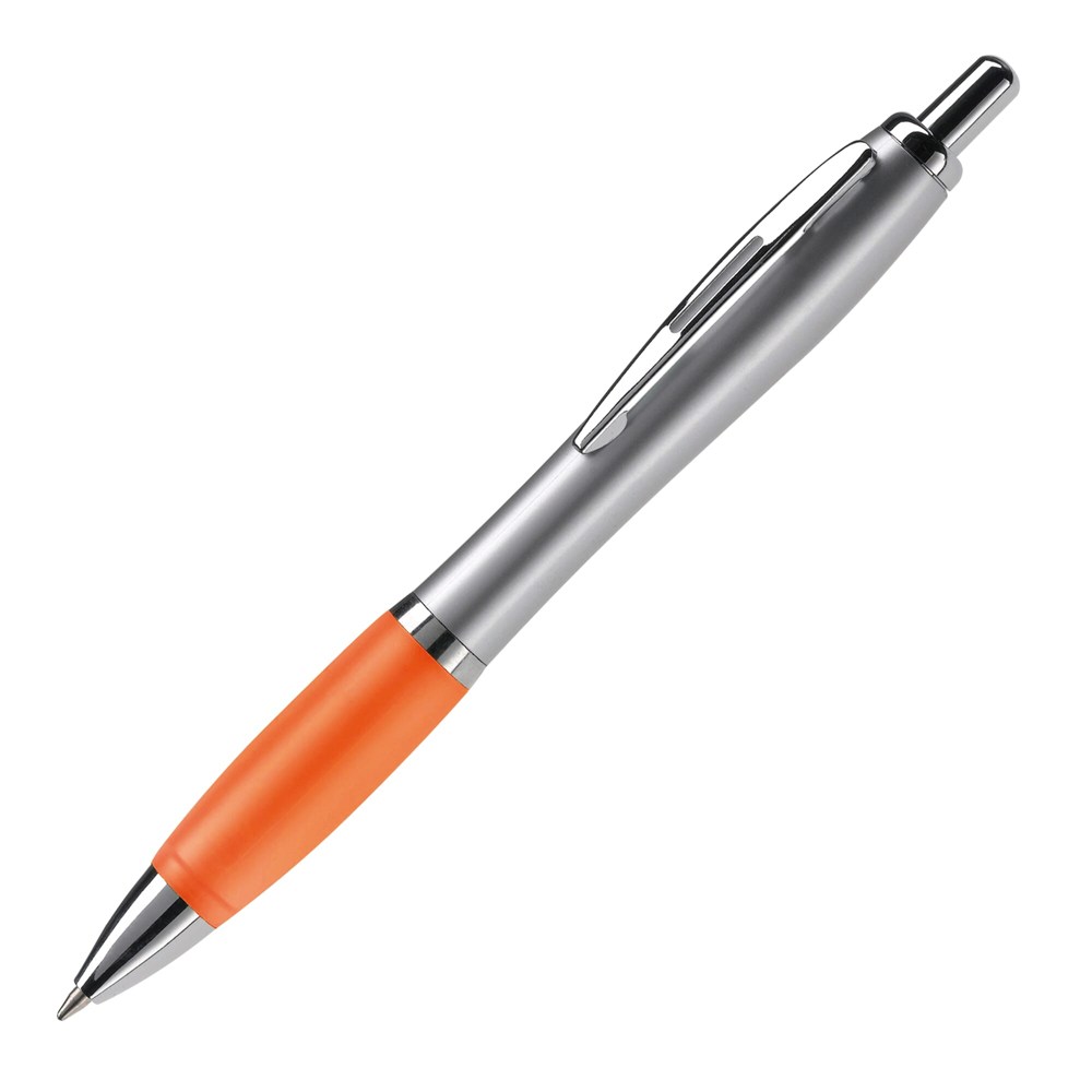 Stylo Hawaï argent - Argent / Orange
