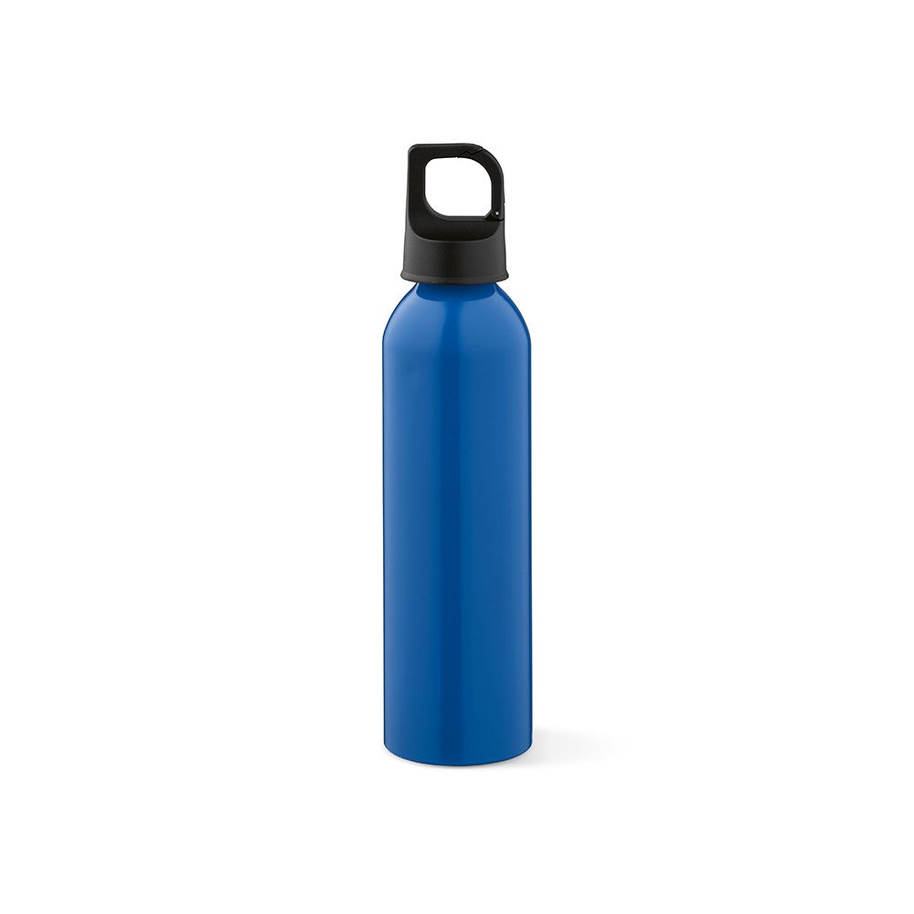 Mackenzie Trinkflasche rAluminium, 690 ml. Auslaufsicher. Mit Karabinerdeckel - Blau