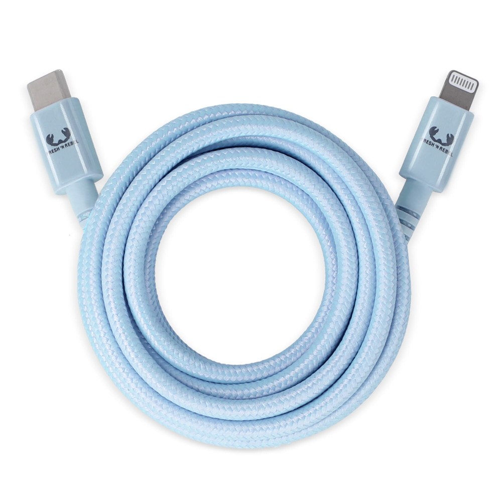 2ULC200 | Fresh 'n Rebel USB-C zu Apple Lightning Kabel 2.0m - pastellblau