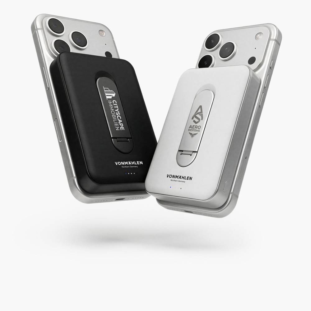 Evergreen Mag 10000 mit Kickstand - Die magnetische Powerbank mit Standfunktion - Schwarz