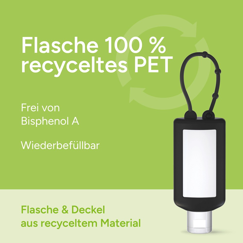 Sportgel, 50 ml Bumper (schwarz), Body Label (R-PET)