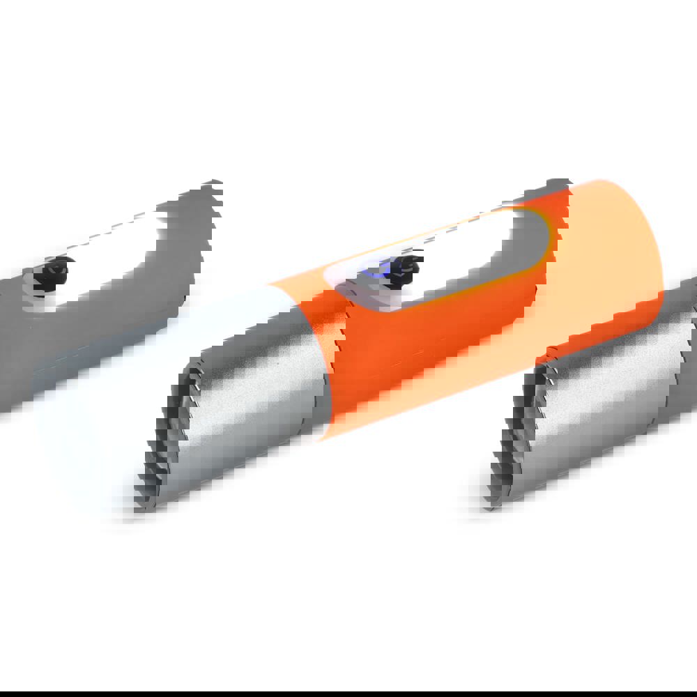 Wiederaufladbare 10-W-LED-Taschenlampe mit Zoomfunktion, 300 lm - orange