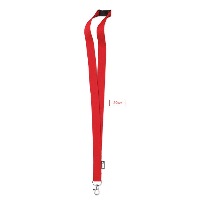 LANY RPET - Lanyard RPET 20mm - rot