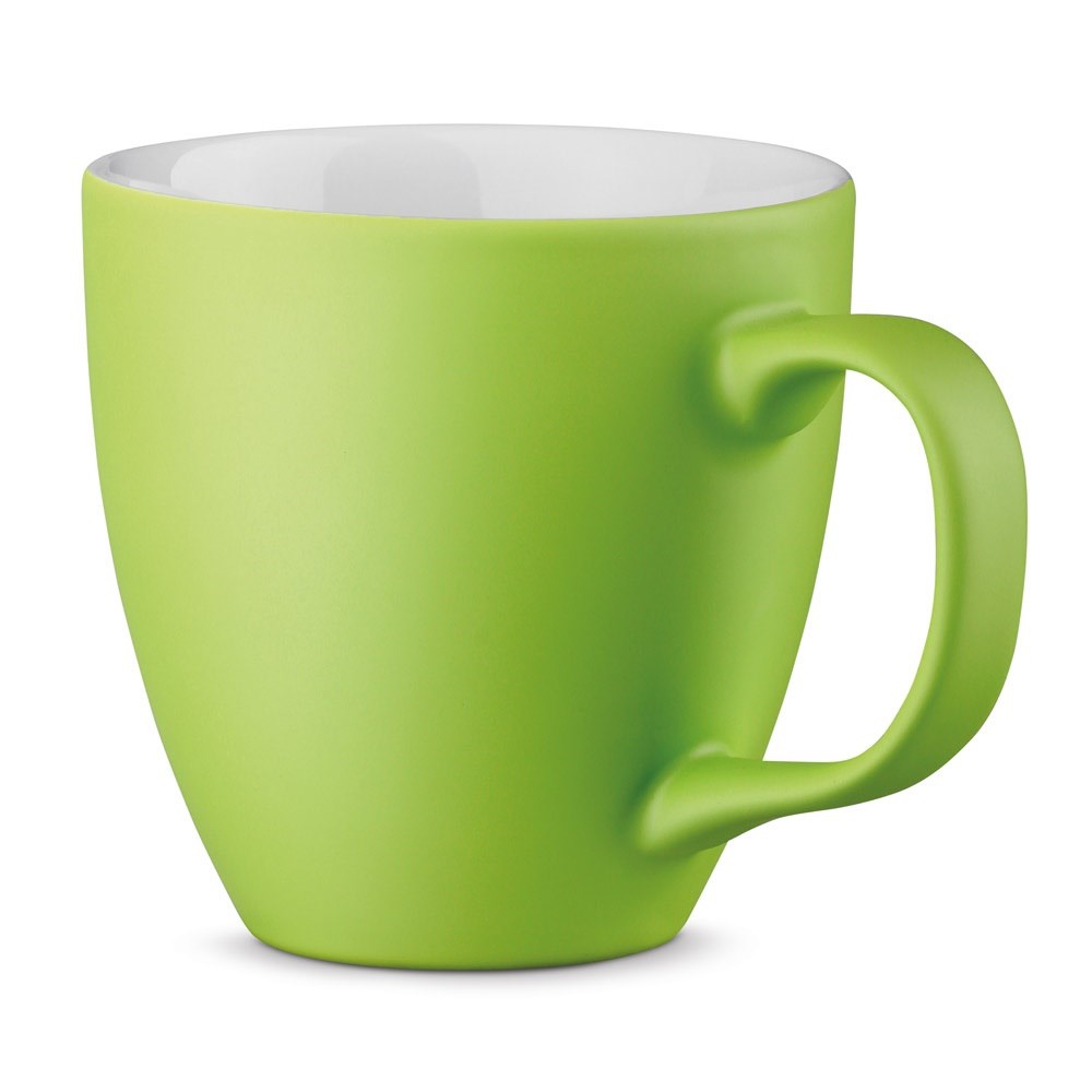 PANTHONY MAT. Becher aus Hydroglasur-Porzellan mit 450 ml Fassungsvermögen - Limette