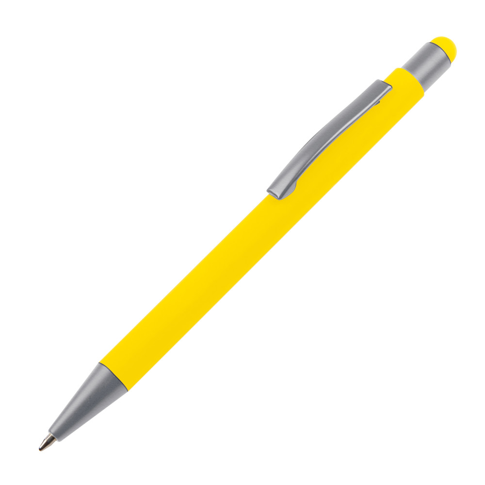 Metall Kugelschreiber mit Touch-Pen Rio - Gelb