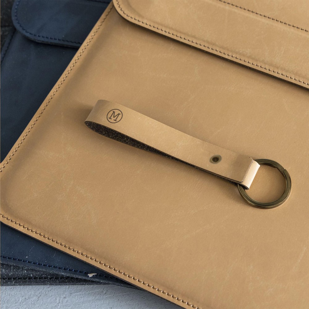 Recycled Leather Keyring Schlüsselanhänger