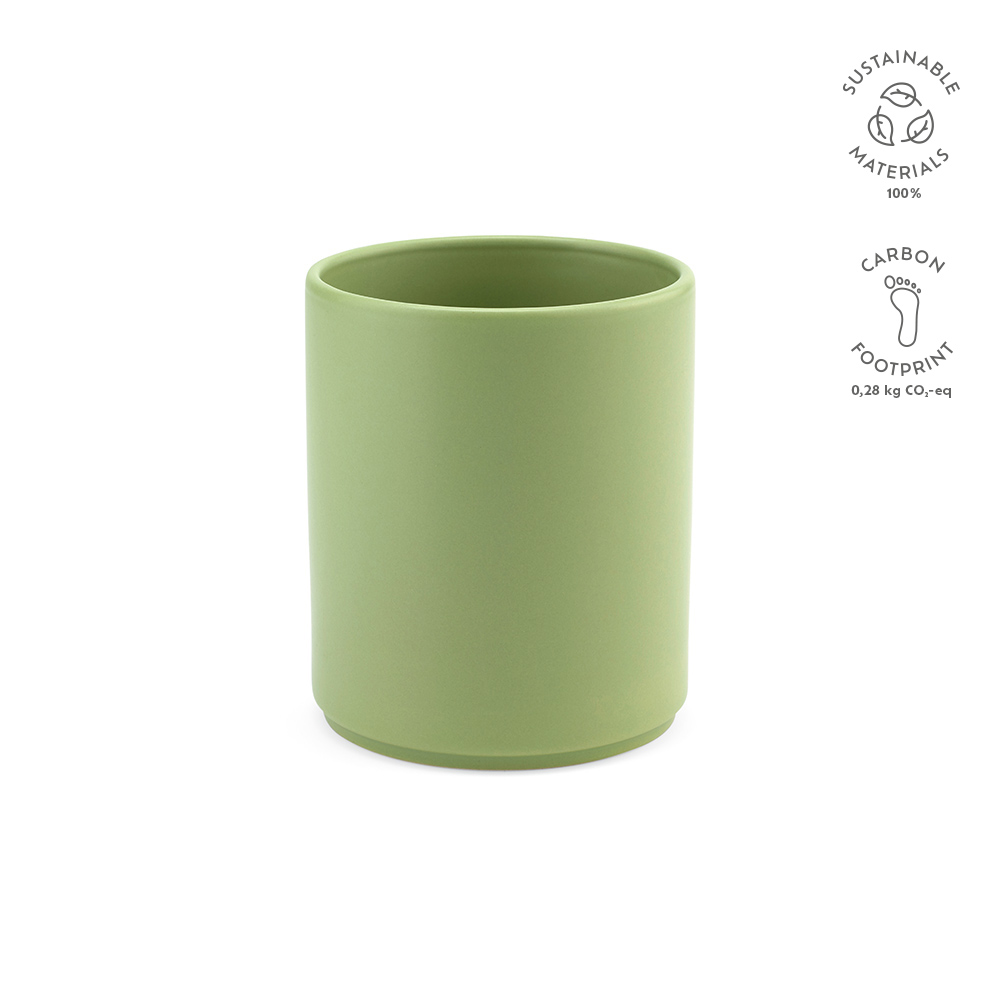 Tiber 350 Tasse aus Keramik, 340ml. Matte Oberfläche - Mattgrün