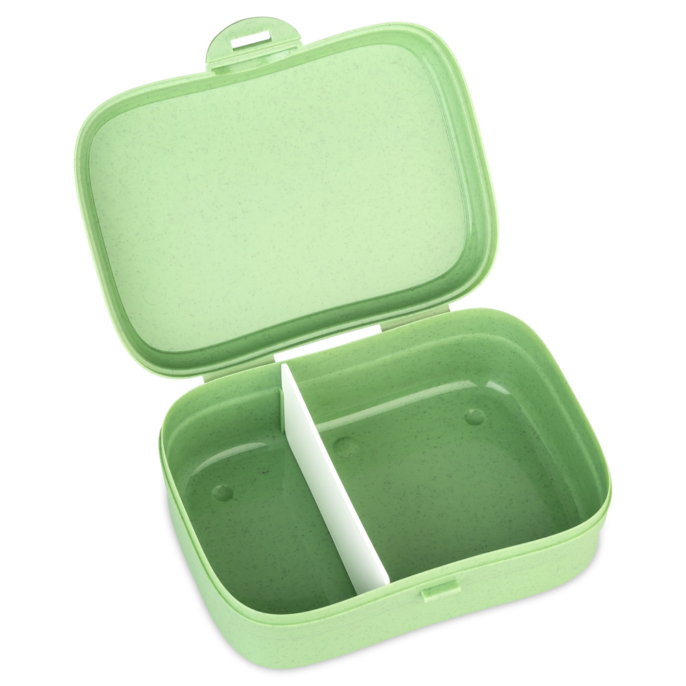 KOZIOL ARENA Lunchbox mit Trennsteg - nature leaf green