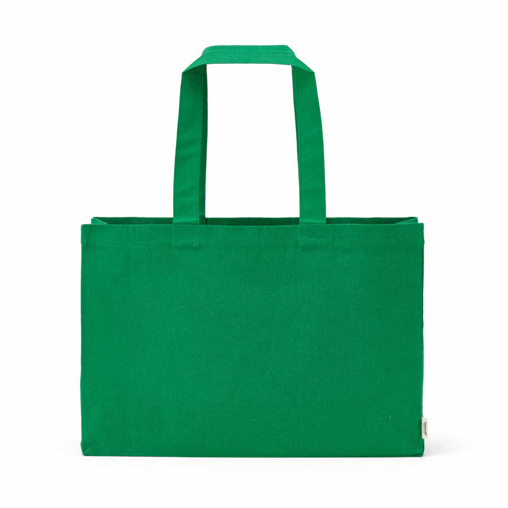 Makalu Einkaufstasche aus recy. Baumwolle, 280g/m², 65cm Henkel - Grün
