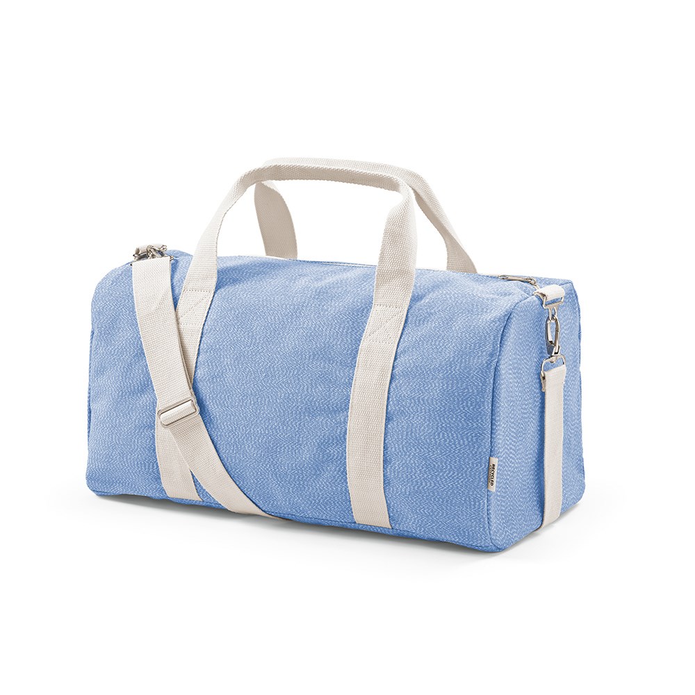 Sac sport Seoul 30L en coton et rPET - Bleu pastel