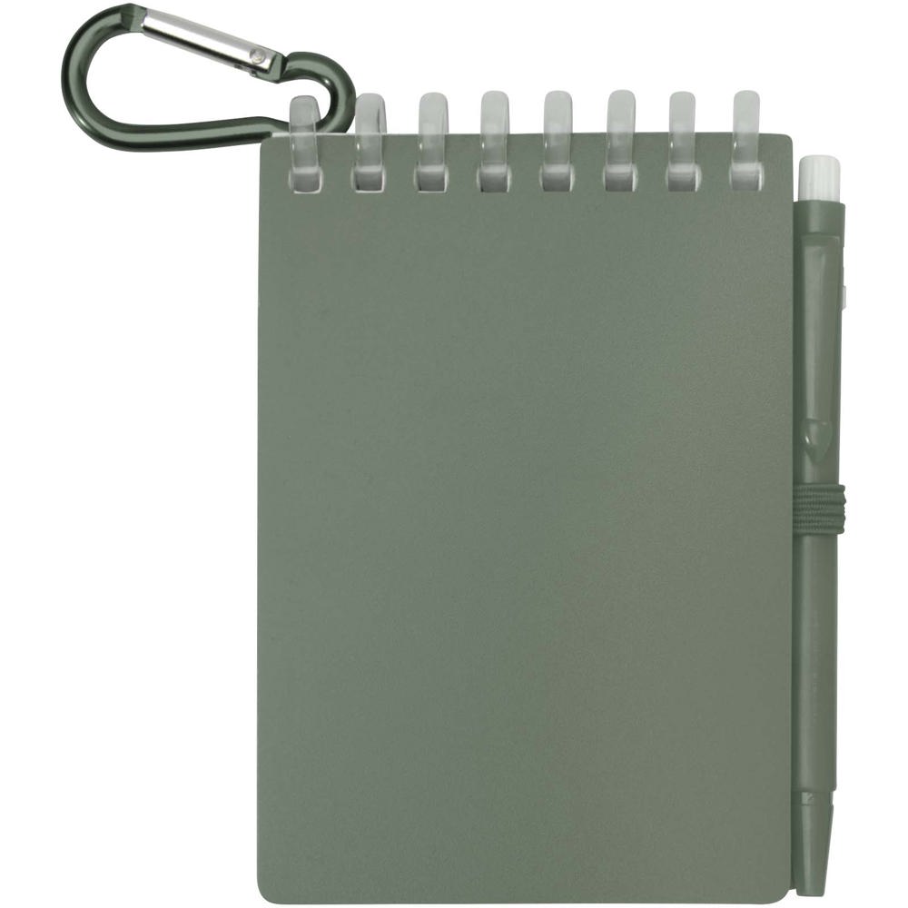 Lig Mini Recyceltes Outdoor-Softcover Notizbuch und Kugelschreiber Set (schwarze Mine)