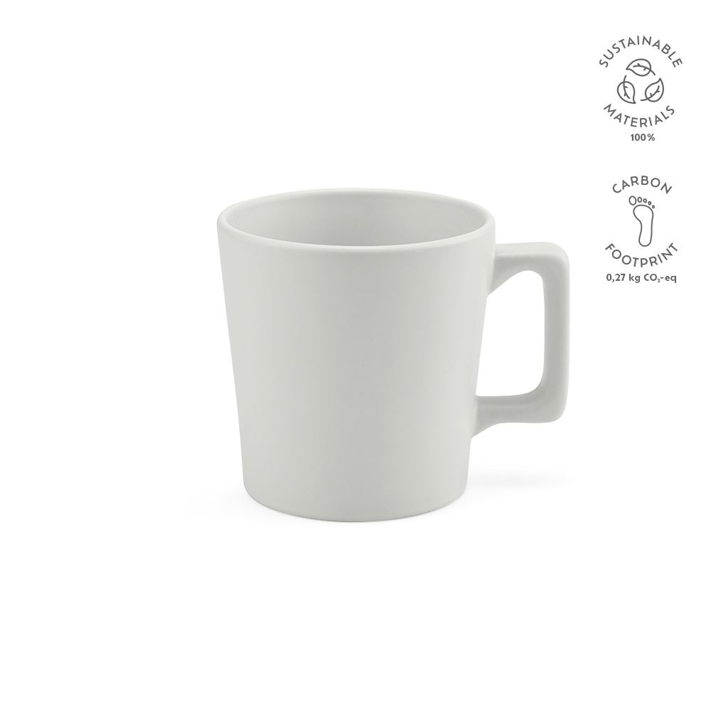 Thames 250 Tasse aus Keramik, 270ml. Matte Oberfläche - Hellgrau