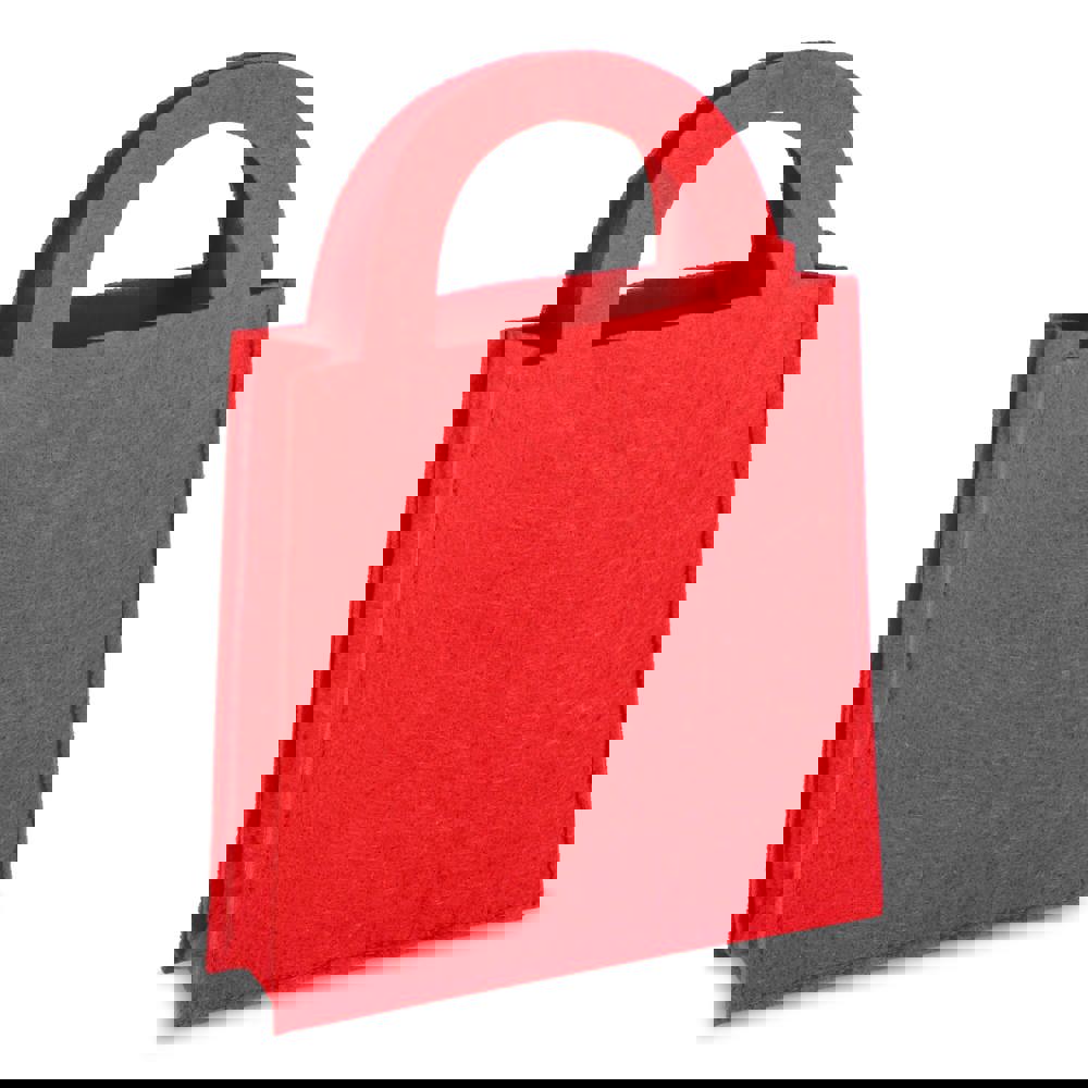Filz-Geschenktüte 15 x 21 cm - rot