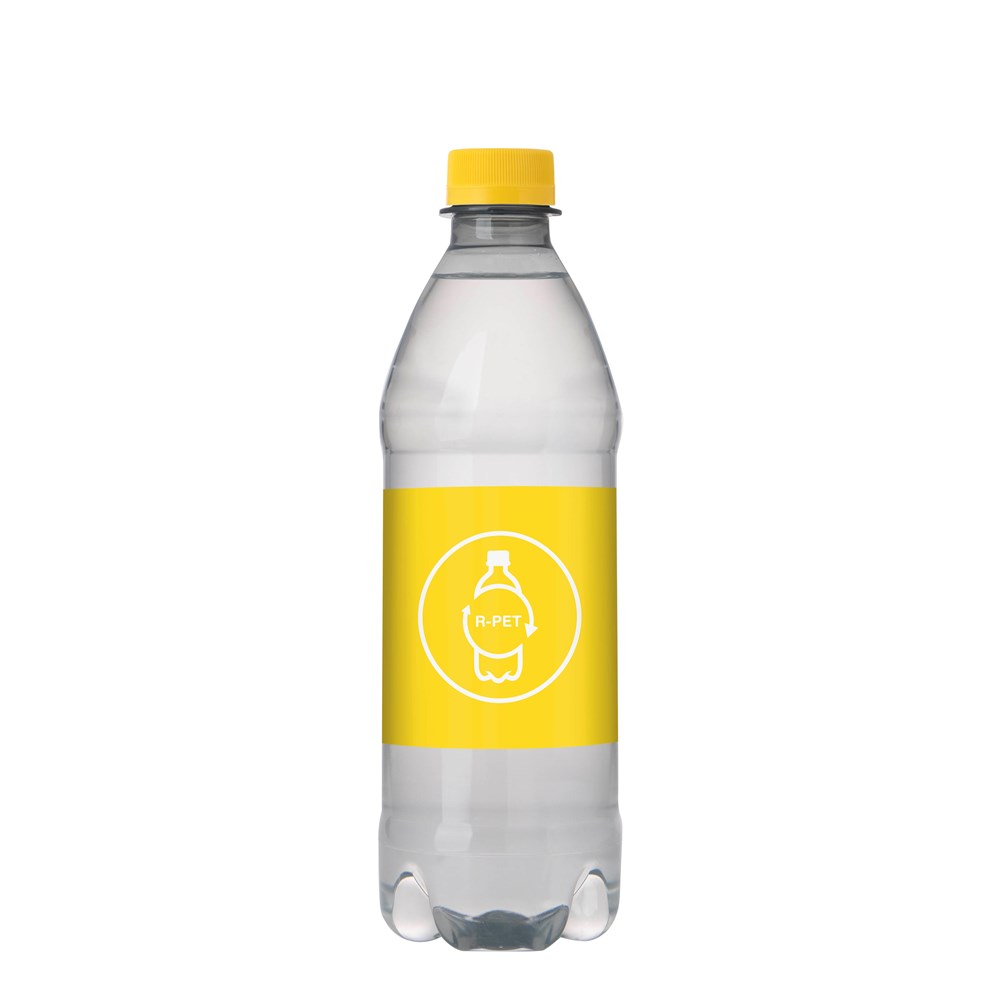 Quellwasser 500 ml mit Drehverschluß - transparent/gelb